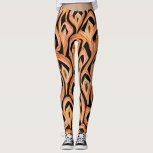 Leggings pour la peau de serpent pour un gras et é