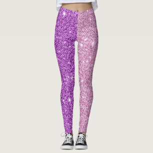 Leggings Pourpre+Le yoga rose d'Athleisure de parties