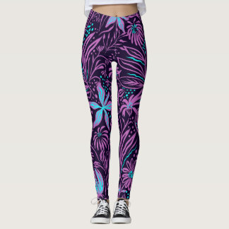 Leggings Pourpre tropicale