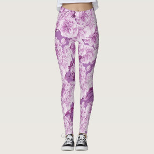 Leggings Poussée à fleur à double fleur