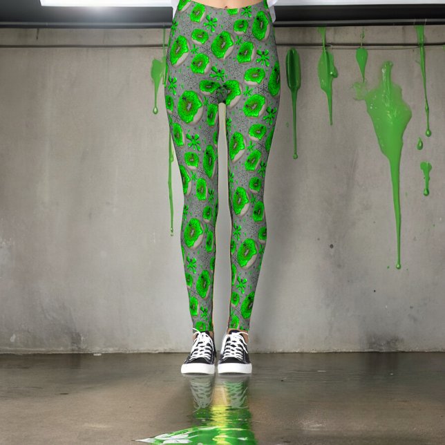 Leggings Poussins de zombie vert (Créateur téléchargé)