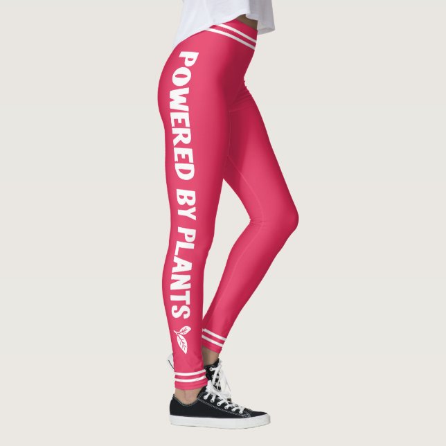 Leggings Powered by plante Vegan rose minima (Droite)