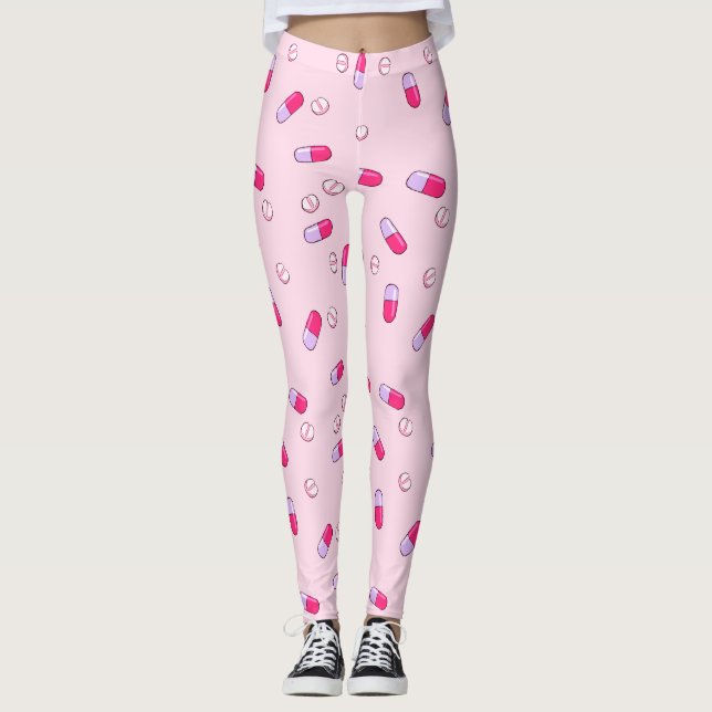 Leggings Prenez vos guêtres de médecine (le rose) (Devant)