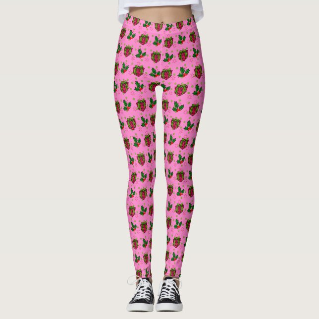 Leggings Présente et Holly_pink (Devant)