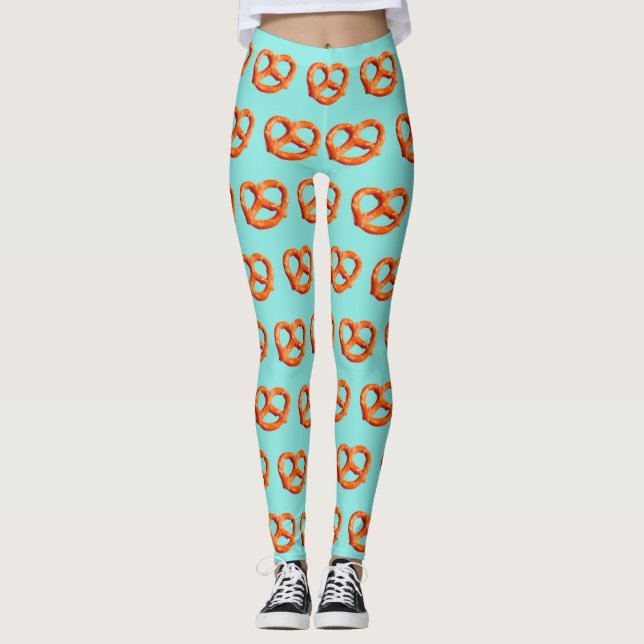 Leggings Pretzels Turquoise 4Nina (Devant)
