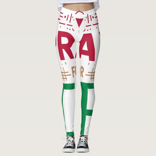 Leggings Priez pour CA : Ensemble dans la prière pour CA (Devant)
