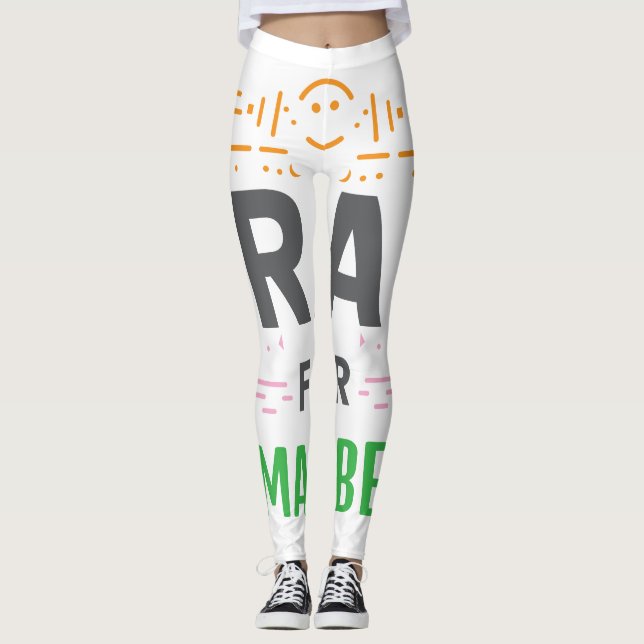 Leggings Priez Pour L'Être Humain (Devant)