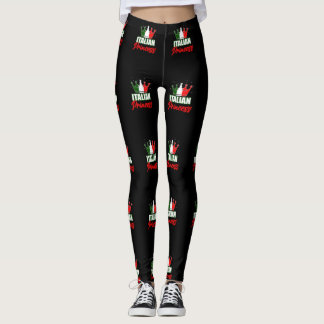 Leggings Princesse italienne Italie Drapeau Couronne