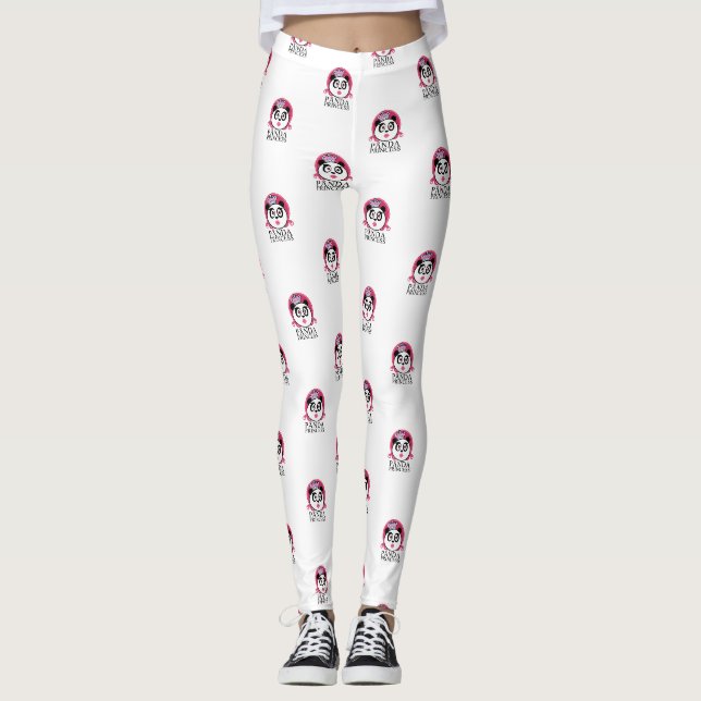 Leggings Princesse Panda Reine Panda Mignonne (Devant)