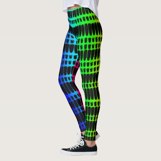 Leggings Psychedeliques 4 Couleurs (Gauche)