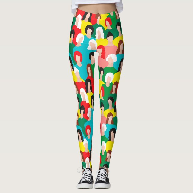 Leggings Puissance des filles (Devant)
