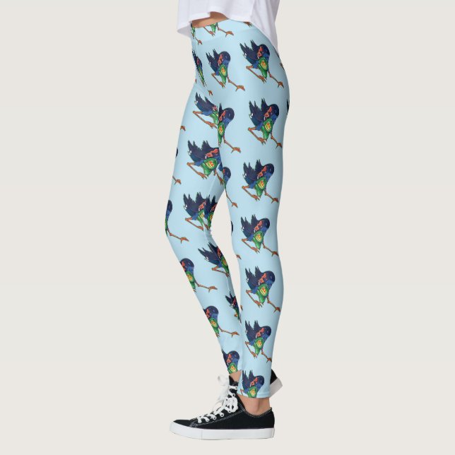 Leggings Pukeko vole un casquette (Gauche)
