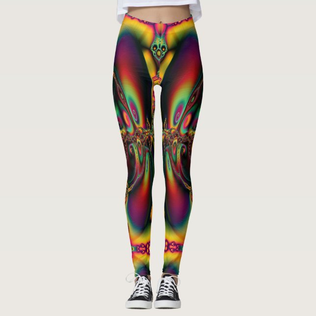 Leggings Purement psychédélique (Devant)