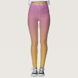 Leggings Purple et or graduel<br><div class="desc">Légendes simples mais élégantes dans un dégradé violet à jaune doré. Oeuvre d'Aleta.</div>