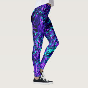Leggings Purple et Turquoise