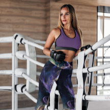 Purple Gold Abstrait Smoke Motif | Légendes