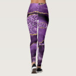Leggings Purple Gold Parties scintillant Léggations étincel<br><div class="desc">Leggings avec Agate Violet Parties scintillant or Geode Nom personnalisé Marbre étincelant Anniversaire - Anniversaire ou Mariage Cadeau / Fournisseur - Ajouter votre nom - Texte ou supprimer - Faire votre cadeau spécial - Redimensionner et déplacer ou ajouter du texte / des éléments avec outil de personnalisation. Conception par MIGNED....</div>