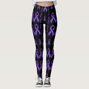 Leggings Purple Hope Faith Force Courage...Epilepsie