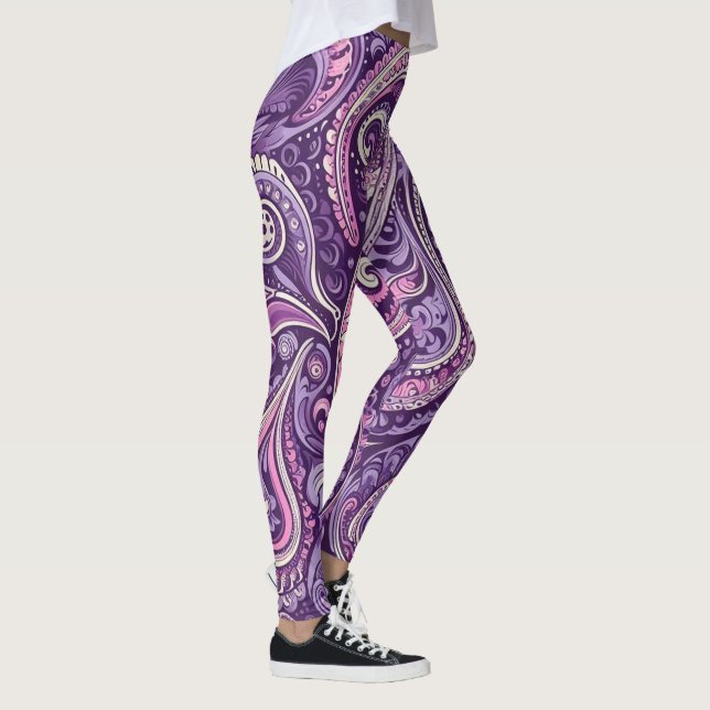 Leggings Purple Paisley  (Droite)