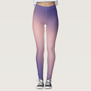 Leggings Purple rose clair de lune ombre effet