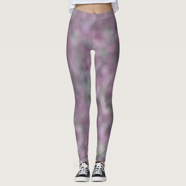 Leggings Purple rose unique Cool chic (Devant)