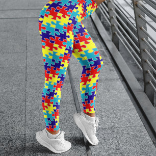 Leggings Puzzle sensibilisation sur l'autisme