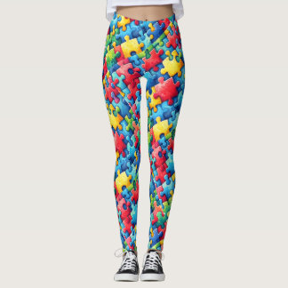 Leggings Puzzle sensibilisation sur l'autisme