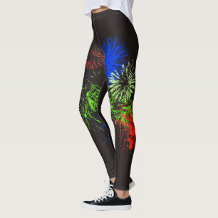 Leggings Quatrième des feux d'artifice de juillet