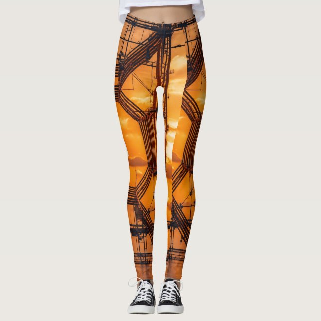 Leggings Que diriez-vous de "Leggings de Rêve de Tangerine  (Devant)