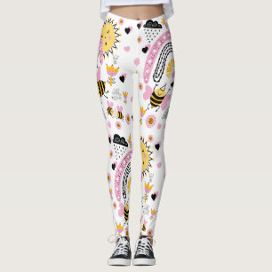 Leggings Queen BEES Cute BFF, Baby Girl, Girly Toxits Rose