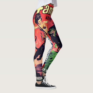 Leggings Queen of the Panther World : Imaginaire Pulp Ficti
