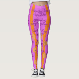 Leggings Quelque Chose De Plus Confortable Taches Orange
