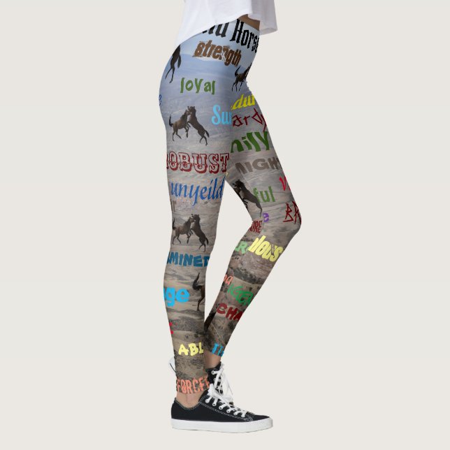 Leggings Qu'est-ce qu'un cheval sauvage (Droite)