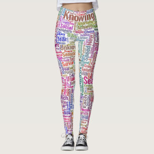 Leggings Question Apprendre Nuage MotssTexte Motif Message