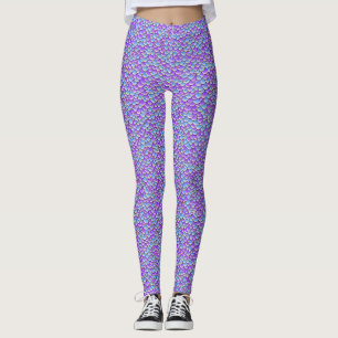 Leggings Queue de sirène tendance motif écailles de poisson