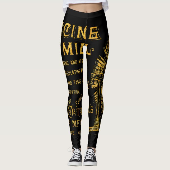 LEGGINGS RACINE WISCONSIN WINDMILL WINSHIP MFG CO 1889 (Devant)