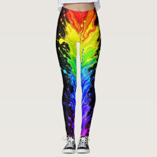 Leggings « Radiance » – Un motif de fierté abstrait 