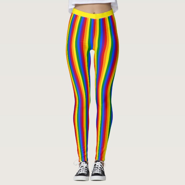 Leggings Rainbow Flag & Pride, communauté LGBT /stripes Wea (Devant)