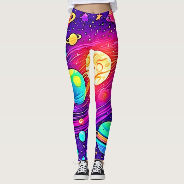 Leggings Rainbow Galaxy : Cartoon Fun (Devant)