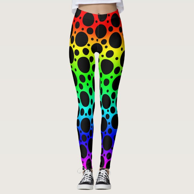 Leggings Rainbow Polka (Devant)