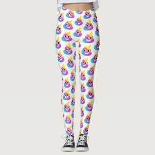 Leggings Rainbow Poop Emoji