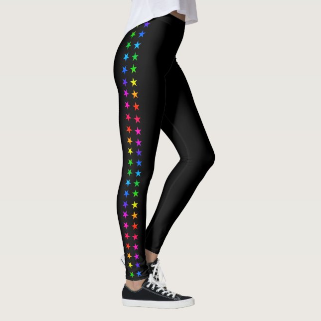 Leggings Rainbow Stars Racing Stripes LGBTQ+ (Droite)