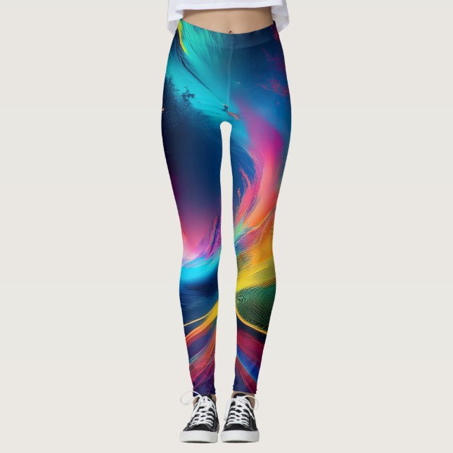 Leggings Rainbow Swirls (Devant)