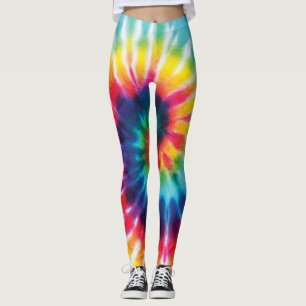 Leggings Rainbow Tie Tee Costume Party
