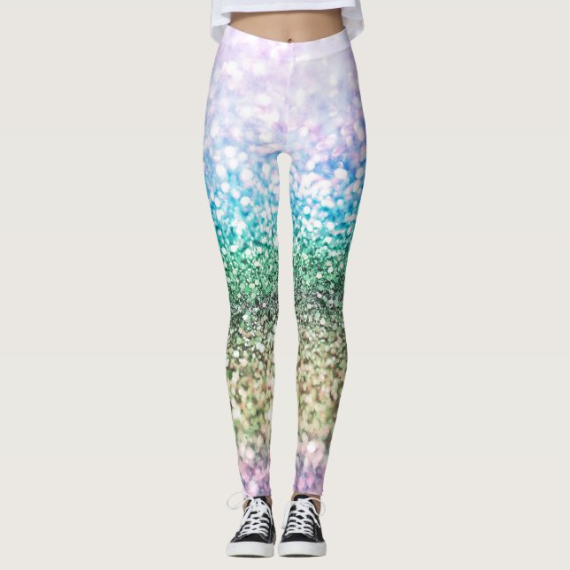 Leggings Rainbow Unicorn Parties scintillant #3 (Parties sc (Devant)