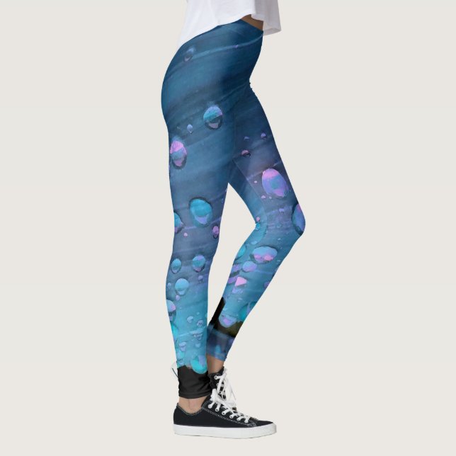 Leggings Raindrops Closeup, Spacey Blues 2 (Droite)