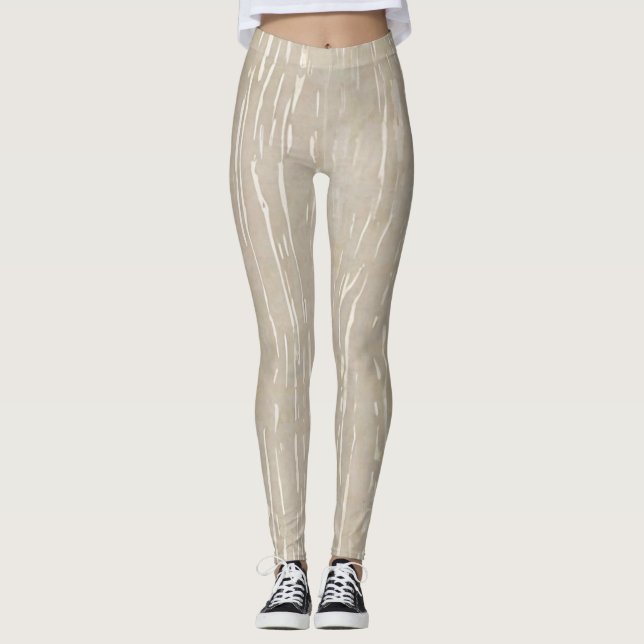 Leggings Rainfall Chic - Capturer les élégantes gouttes d'e (Devant)