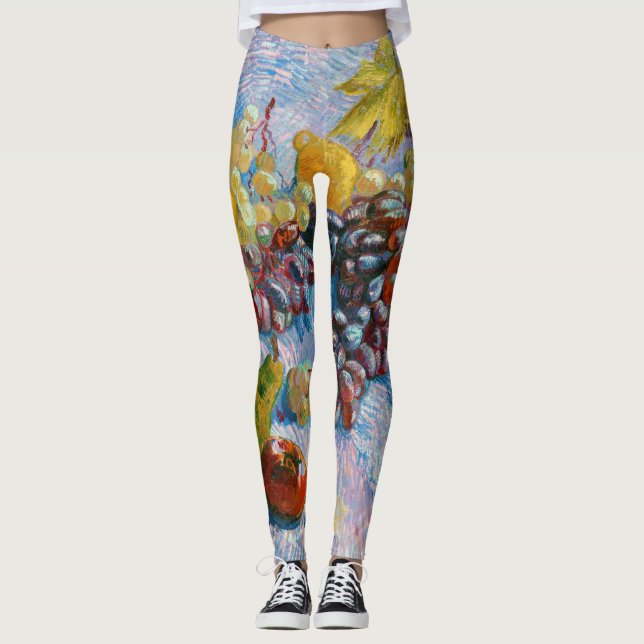 Leggings Raisins, citrons, poires et pommes, Van Gogh (Devant)