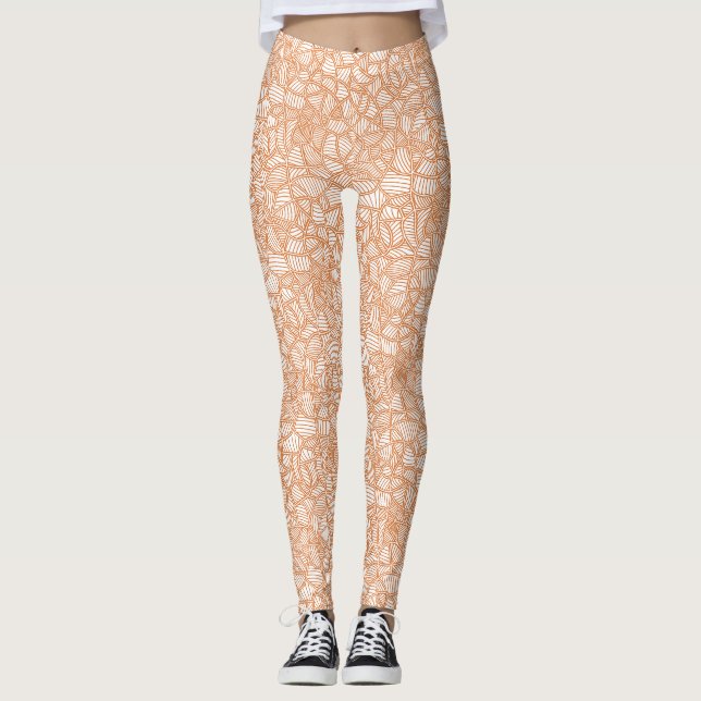 Leggings Random Leaf Mosaic (Devant)