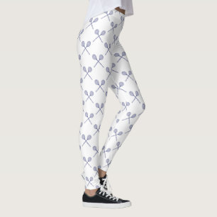 Leggings Raquettes de squash croisées bleues